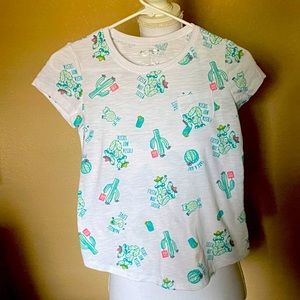 Arizona the original jean co girls large cactus shirt sleeve shirt